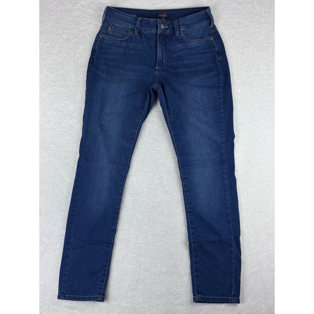 NYDJ Dark Wash Slim Leggings Jeans Women's Size 6P Petite Denim‎